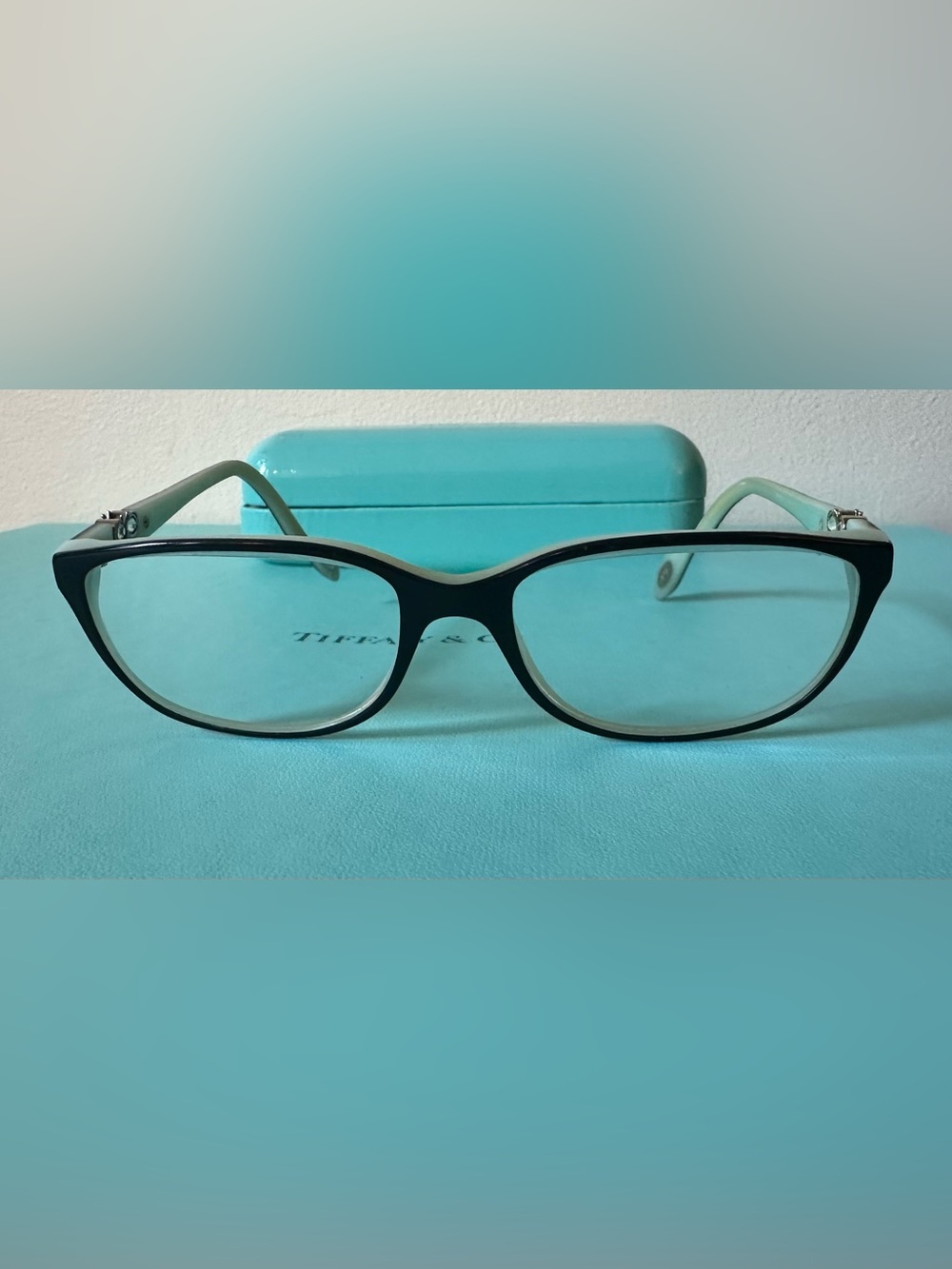 Tiffany & Co. Black & Blue Rhinestone Eyeglass Frames - Picture 8 of 10